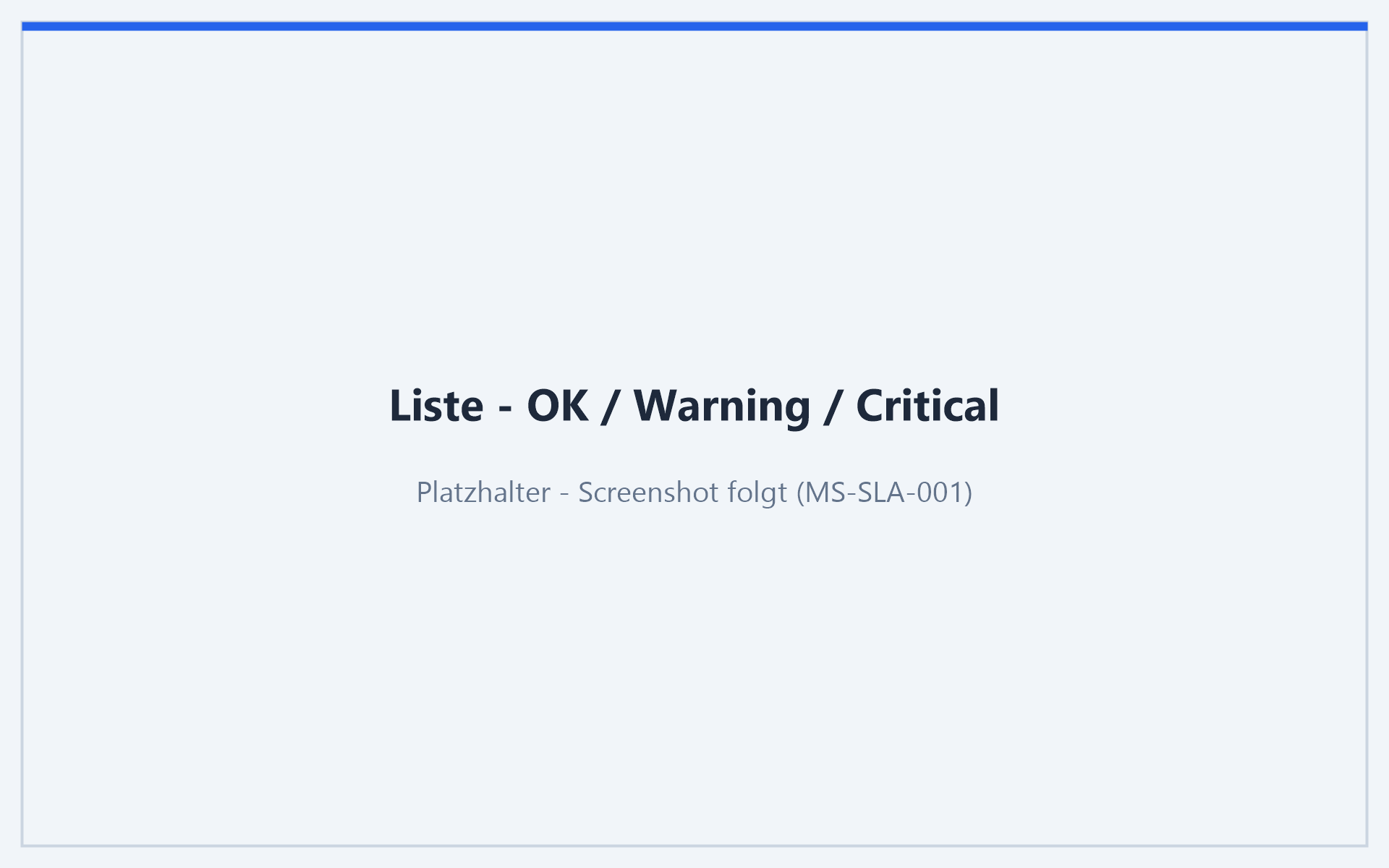Liste mit gemischten SEO-Verdicts (OK, Warning, Critical)